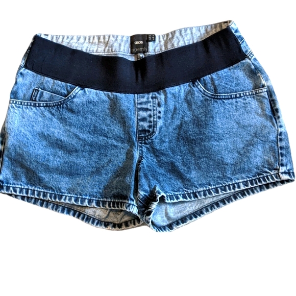 ASOS MATERNITY Denim Jean Underbelly Shorts 10